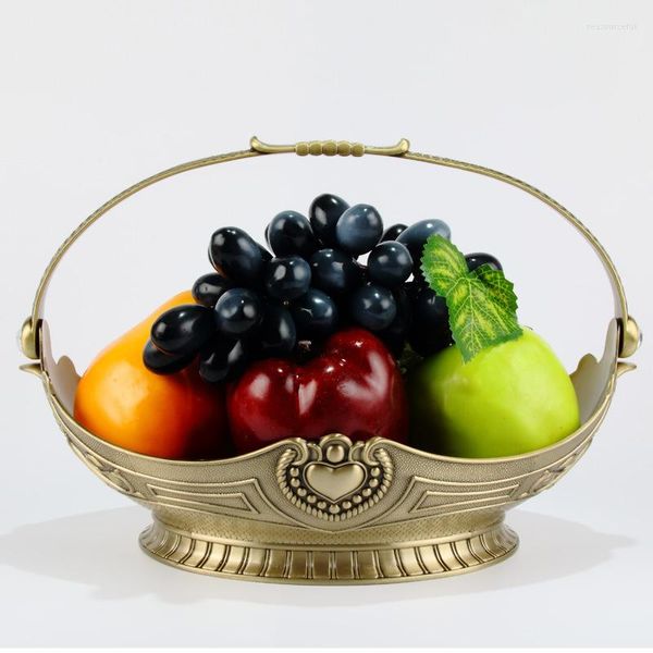 Placas Metal Fruit Bowl Ornamentos