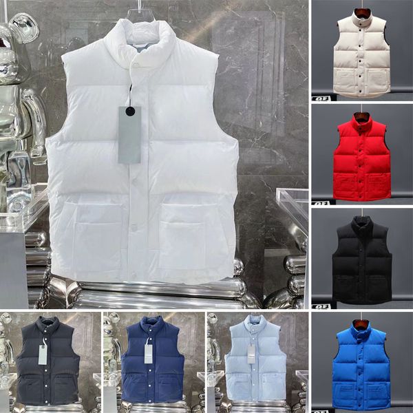 2023 Mode Männer Weste Daunen Baumwolle Weste Designs Herren und Damen Keine ärmellose Jacke Puffer Herbst Winter Casual Mäntel Paare Westen Halten Sie warmen Mantel