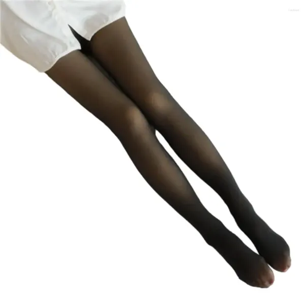 Frauen Socken Sexy Leggings Fit Transparente Strumpfhosen Winter Warme Strumpfhosen Strümpfe Elastizität Thermische Hosen Feste Beiläufige Nachtwäsche