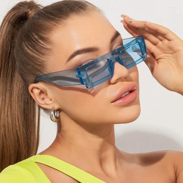 Güneş Gözlüğü Zly 2023 Dikdörtgen Moda Erkek Kadınlar Vintage PC Lens Çerçeve Marka Tasarımcı Trend Gözlük Serin Güneş Gözlükleri UV400