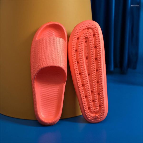 Hausschuhe Damen Sandalen EVA-Sohle Leichte bequeme elastische Paar-Badezimmer-Badewanne Rutschfeste weiche Schuhe