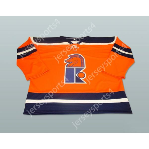 Personalizado NORM FERGUSON NEW JERSEY KNIGHTS WHA HOCKEY JERSEY NOVO Top Costurado S-M-L-XL-XXL-3XL-4XL-5XL-6XL