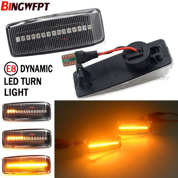 2pcs Dinamik Amber LED Yan İşaretçi Işık Çıkarma Sinyal Lambaları Benz C E S SL Sınıfı W201 190 W202 W124 W140