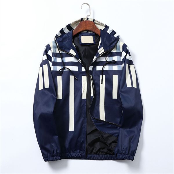 Multi Style Classic xadrez de jaqueta com capuz clássico Menas de gama casual windbreaker spring windrunner casaco tamanho m-3xl