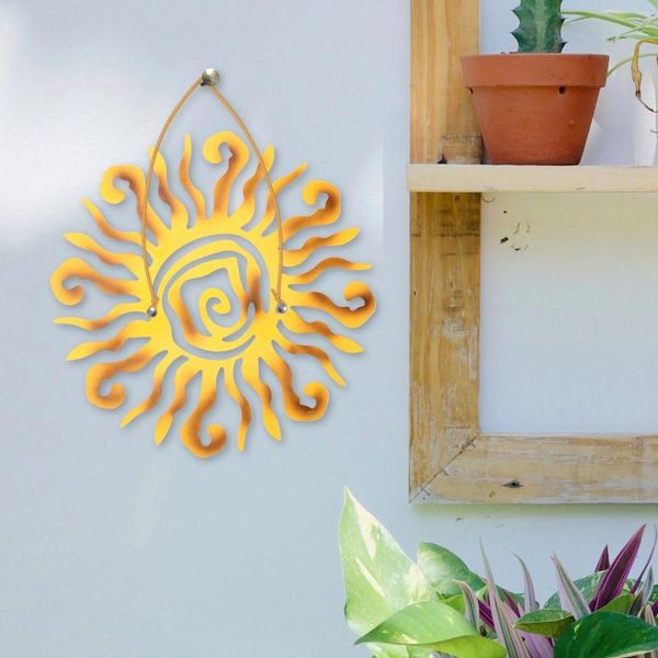 Frames Sun Crafts Wanddekoration Eisen Hängeornament Indoor Outdoor Metall Home Anhänger Verzierung Weihnachtsdekorationen
