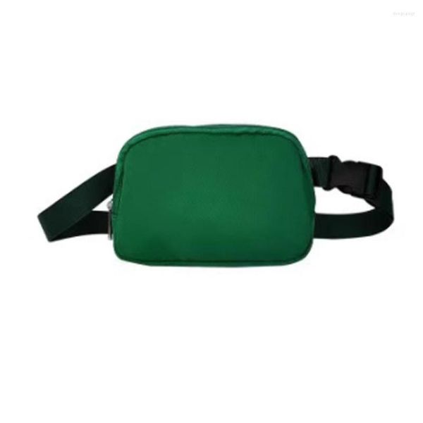 Açık çantalar bel çantası fitness spor salonu hızlı serbest bırakma tokası gözyaşı dayanıklı ayarlanabilir sling paketi çantası aksesuarları yeşil