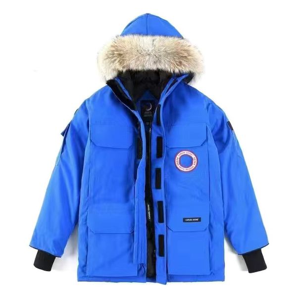 Cappotto da uomo e da donna di design in piumino Parka da coppia in oca invernale da donna all'aperto freddo antartico