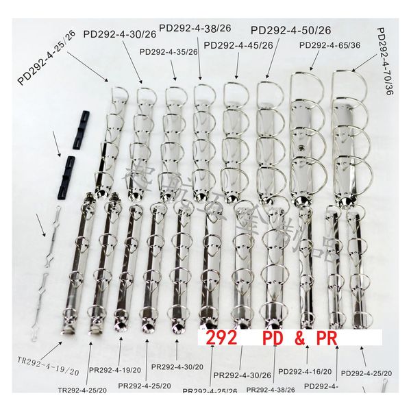 Werbeaufsteller Bk 10 Stück A4 A5 3 4 Löcher Binderinge 205 210 240 262 280 292 Metallklammermechanik Sier Schwarz Gold Dhdeb