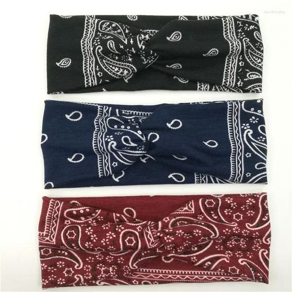 Boinas sólida cruz headbands para mulher hairband impressão elástica esportes yoga bandana headwear retro meninas acessórios de faixa de cabelo