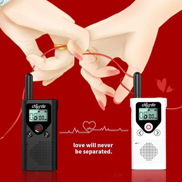 Walkie Talkie Chierda 18p 2 PCs PMR 446 Mini portátil FRS Fashion By Ways Radio License grátis para presente de caça