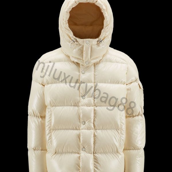 Jaqueta de designer masculina jaqueta de inverno para baixo curto brilhante com capuz casal elegante versátil pão conjunto cor sólida luxo feminino