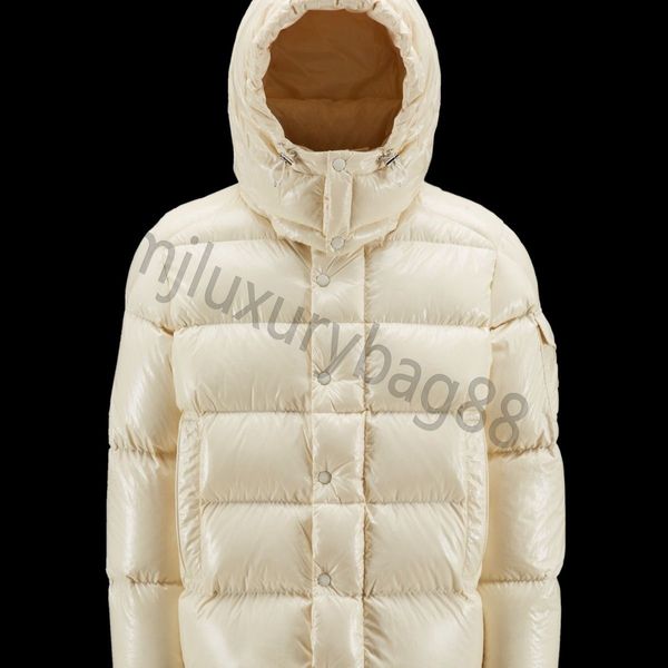 Herren-Herren-Designer-Jacke, Winterjacke, Daunen, kurz, glänzend, mit Kapuze, Paar, modisch, vielseitig, Brot-Set, einfarbig, Damen-Luxusartikel