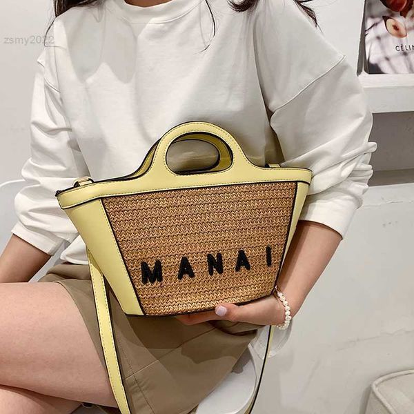 Totes New Brand Fashion Women Women Crossbody Bags Designer Женщины с большим питанием для плеча на плечо высококачественные соломенные пляжные сумочка