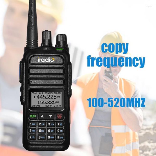 Walkie Talkie Iradio UV83 100-520 MHz Dualband-Funkgeräte Zweiwege-Schinkengeräte UHF-VHF-Kommunikator Langes Klingeln für die Jagd