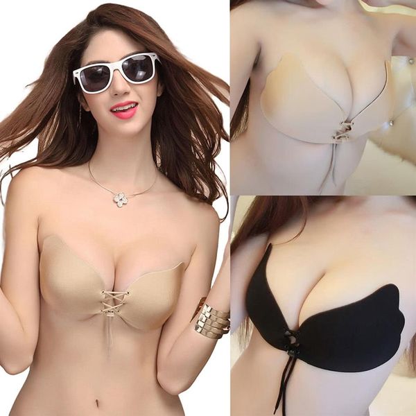 Bras sexy Donne sexy Adesivi invisibile Invisibili Intimate Accessori Ale Bra Stick Gel Push Up Up Wedding Wedding Strope Strapless Rope2