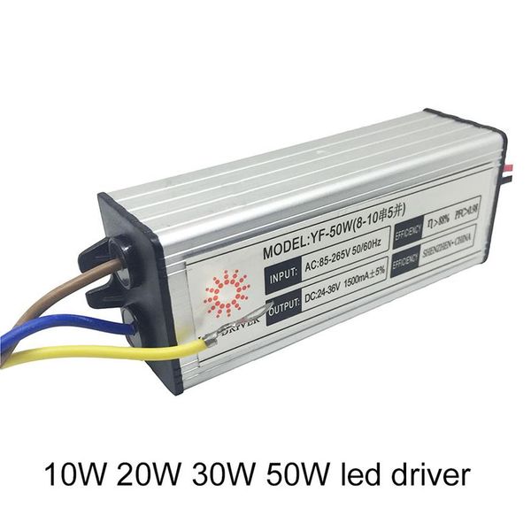 Trasformatore LED 10W 20W 30W 50W Led Driver Impermeabile IP67 Alimentatore per Proiettore Led Plafoniere Downlight248w