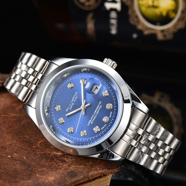 Dupe Uhren Datejusts Diamond Set Dial de Luxe Herren Womens Automatische mechanische Uhr Silbergurt Sapphire Glas Volltaste Armbandwatch Gold Uhren Kopie Kopie