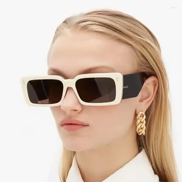 Солнцезащитные очки, модные квадратные классические черно-белые дизайнерские очки большого размера для женщин и мужчин, роскошные очки для вождения автомобиля в стиле ретро