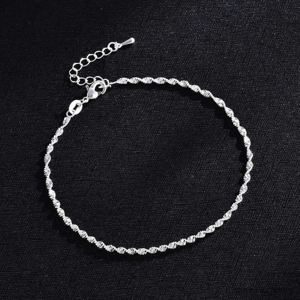 Fußkettchen Einfache Mode Knöchel Armband Frauen Silber Farbe Fußkettchen Fuß Schmuck Kette Strand Geschenke R231125