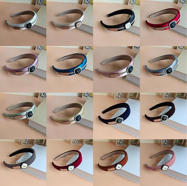 Luxus Stirnbänder Designer Damen Französisch Stil Marke Brief Haarnadel Candy Farbe Elastische Reine Baumwolle Freizeit Haarspangen Mode HairHoop Schmuck Haarschmuck