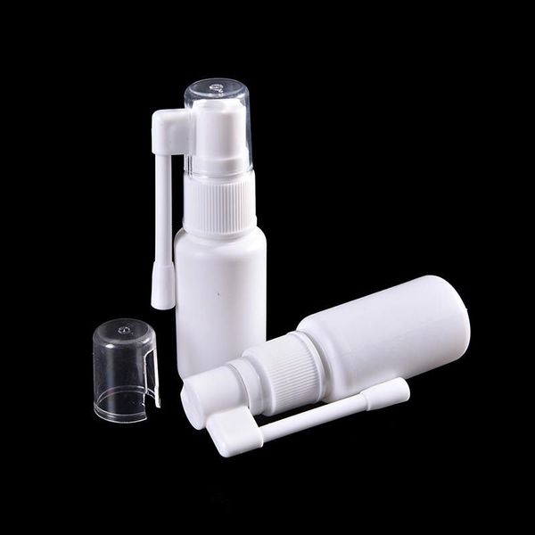 Atomizzatore nasale portatile con spruzzatore con rotazione di 360 gradi nebulizzatore per pompa nasale in plastica bianca Flaconi spray naso vuoto 10 ml ZZ