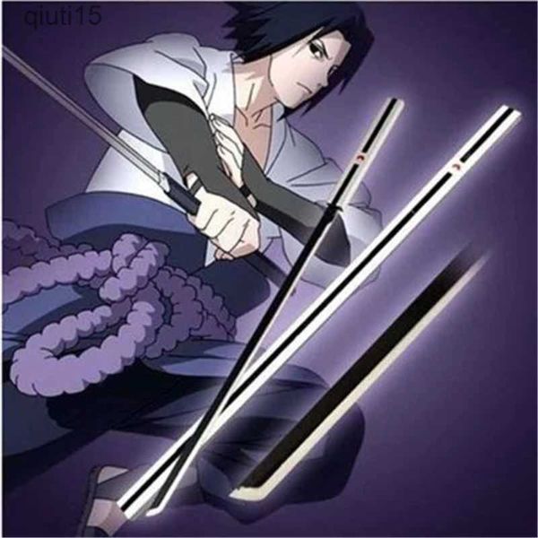 Cartoon Figures Cosplay Anime CAOZHI Katana Spada Arma Prop Portachiavi Gioco di ruolo Sasuke Spada Yamato Tateru PU Modello Giocattolo Prop Arma T230425