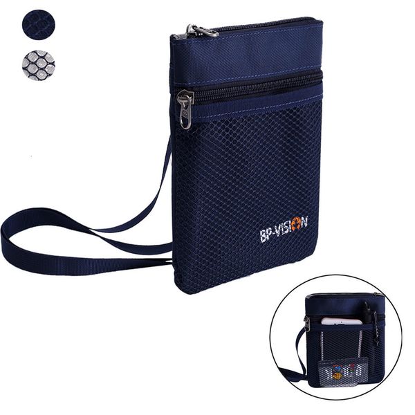 Seesäcke Outdoor Anti-Diebstahl Karte Telefon Aufbewahrung Reisepass Schlüsselhalter Brieftasche Umhängeband Reise Sport Umhängetasche EDC Tasche 230424