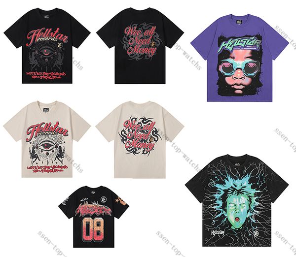 Футболки Hellstar, дизайнерские футболки, роскошные футболки, мужские летние футболки люксовых брендов, детские футболки, детские дизайнерские футболки, классическая одежда с буквенным принтом