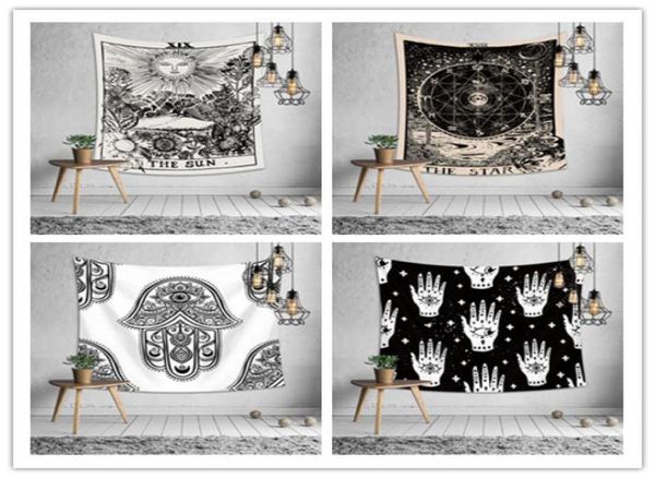 Schlafzimmer Wandbehang Wandteppich Dekoration Euramerican Divination Astrologie Druck Tischdecke Bettlaken Yoga Matte Strandtuch Party8960575