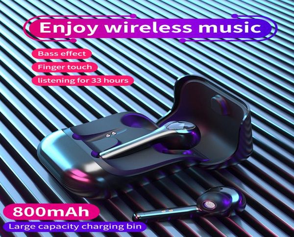 2021 Yeni Varış G9 Bluetooth 50 Kulaklık Kablosuz Kulaklık Kulaklıkları TWS Gürültü İptal Etme Oyun Seti İPhone Xiaomi4148363