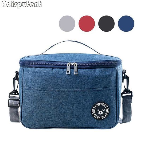 Impacchi di ghiaccio / Borse isotermiche Borsa da pranzo portatile Scatola termica per alimenti Resistente impermeabile Borsa da pranzo per ufficio con tracolla Custodia isolata J230425