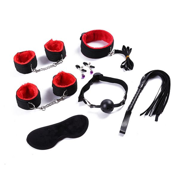 7pcs/set bondage cinguetta in nylon cinghia di legame a piena cinghia di bondage slave per il corpo