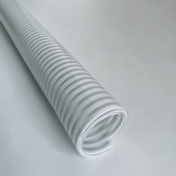 Tubo de acero reforzado con PVC, tubo enrollado, tubo de aguas residuales, fabricante de tubos corrugados en espiral de PVC