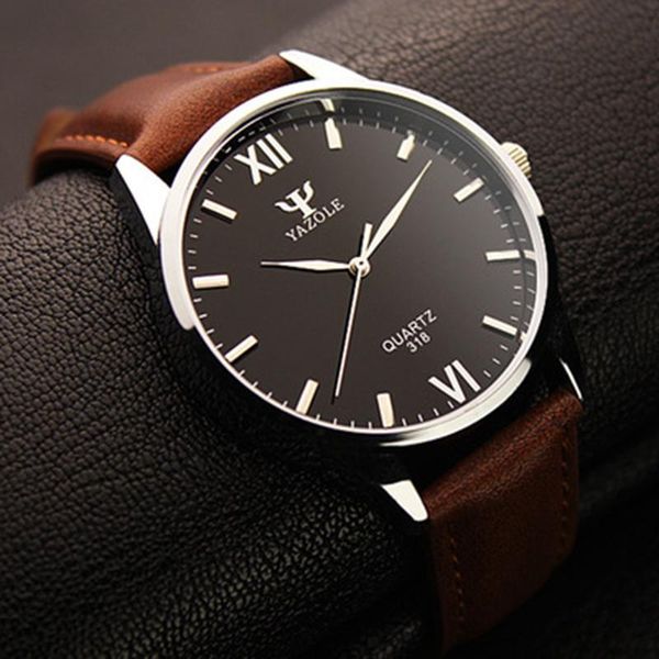 Armbanduhren Relogio Masculino Uhr Einfache Haken Nadel Geschäft Römische Skala Männlich Weiches Leder Herren Quarzuhren Reloj Hombre