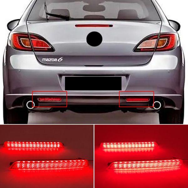 Auto LED Stoßstange Reflektoren Rücklicht für Mazda2 Limousine DE Mazda3 BK Mazda6 GH Mazda8 CX7 Rücklicht Rücklicht Rücklicht Nebelscheinwerfer