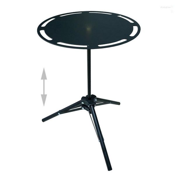 Camp Furniture Camping Table Outdoor Multifuncional de Alumínio Multas de Alumínio Black Tabelas dobráveis ​​portáteis Nature Hike Mini Desk Mini