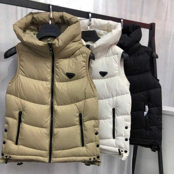 Colete feminino Designer Woman Down Colet Winter Puffer Casater Designer feminino Moda feminina Puff Casual Capeled Letter Classic Outerwear