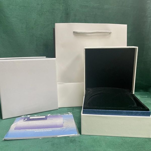 Scatole per orologi Factory Outlet in bianco e nero con la carta originale Sei Box per la personalizzazione di custodie regalo per orologi