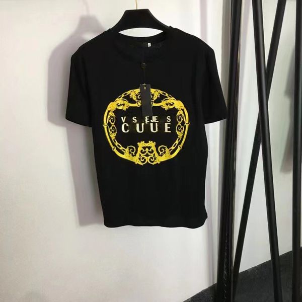 Camiseta feminina plus size designer de camiseta de luxo marca t shirt roupas spray carta manga curta primavera verão maré masculina e feminina t novo2023