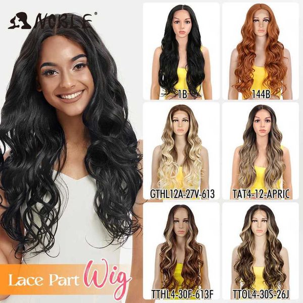 Parrucche per capelli Parrucca anteriore in pizzo cosplay 30 pollici ondulata lunga 360 0mbre Parrucche sintetiche afro-americane bionde rosse per donne nere 231122