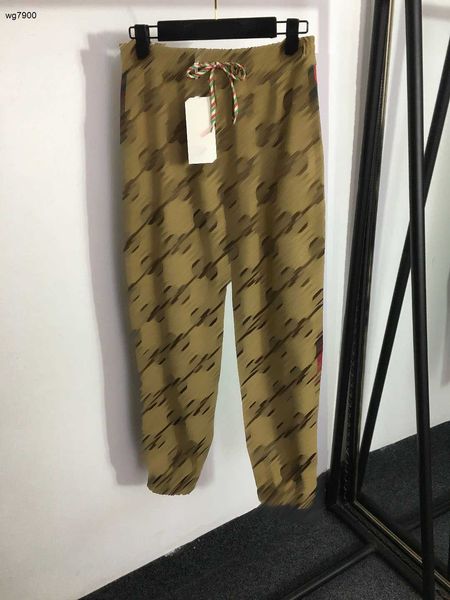 pantaloni da donna di lusso Abbigliamento firmato per pantaloni autunnali da donna moda Leggings elastici in vita patchwork con lettera jacquard Nov25