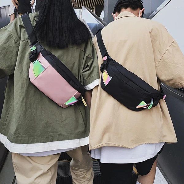 Поясные сумки Weysfor, нагрудная сумка для мужчин и женщин, поясная сумка, мужская уличная светоотражающая сумка через плечо, повседневная дорожная S, хип-хоп, плечо