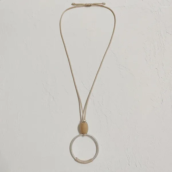 Halsketten mit Anhänger, Modeschmuck, Holz, Länge verstellbar, für vielseitige handgefertigte Accessoires, originelle Designs