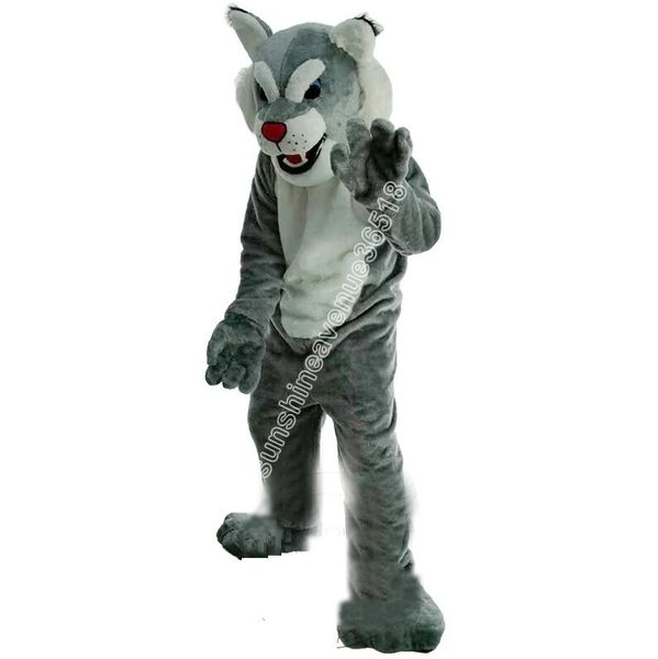 Vendite calde Tiger Wildcat Costume della mascotte Top Cartoon Anime personaggio a tema Carnevale Unisex Adulti Taglia Natale Festa di compleanno Abito da esterno