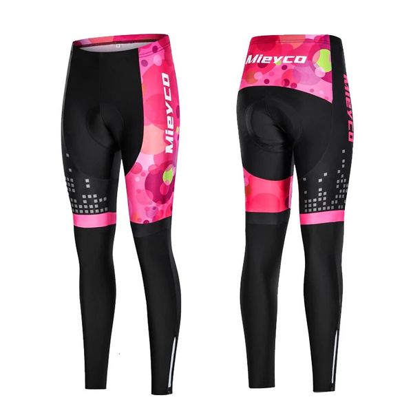 Calças de ciclismo Mulheres Calças de ciclismo Long Leggings Ciclismo Respirável Mountain Bicicleta Collants com 5D Gel Calças Acolchoadas Roupas de Ciclo 231124