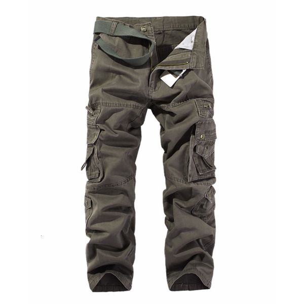 Fashion Military Cargo Pants Men Baggy Tactical Overall Oustdoor Lässige Baumwolle Lose Cargohose Male Multi Pockets Große Größe 230425