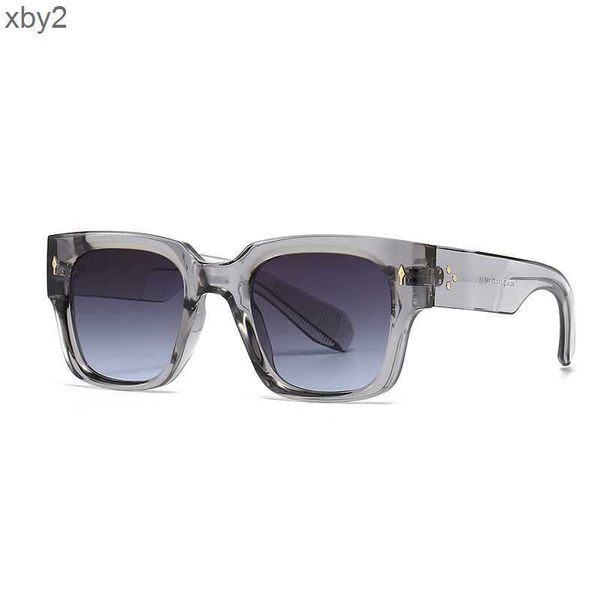 Occhiali da sole Occhiali da sole con rivetti quadrati con montatura stretta, foto di strada alla moda, occhiali da sole moderni e affascinanti 6023