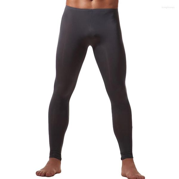 Calça masculina masculino com leggings apertados que executam esportes bainha de ginástica masculina bainha de fitness de calças de treino seco de treino de treino