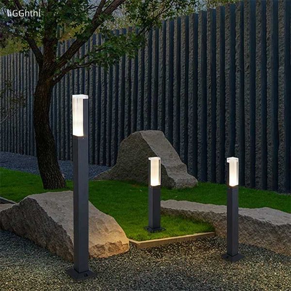 Lampade da giardino Lampada da giardino a LED per esterni Lampada da giardino impermeabile in alluminio Decorativa creativa per Villa Duplex Park Q231125
