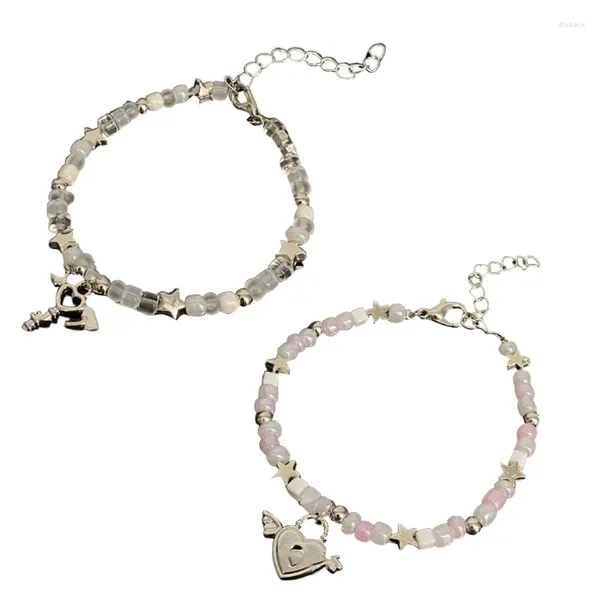 Strand-Stern-Perlenketten-Armband, Schloss/Schlüsselanhänger, Handring, stilvolles Accessoire